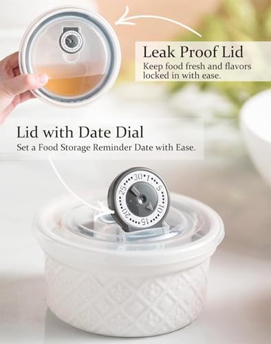 16 oz Creme Brulee Ramekins Oven Safe, Small Souffle Ramekin with lid