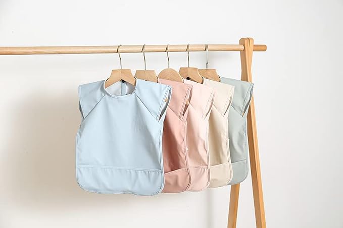 Waterproof Baby Bibs, Infant Toddler Extra Cover Feeding Bib - Image 6