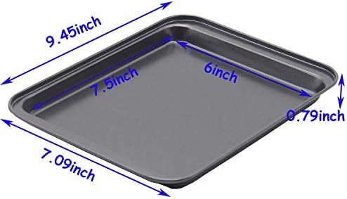 Small Baking Sheet Nonstick 9.45 X 7.09 Inch (Inner 7.5x6), 8 Inch