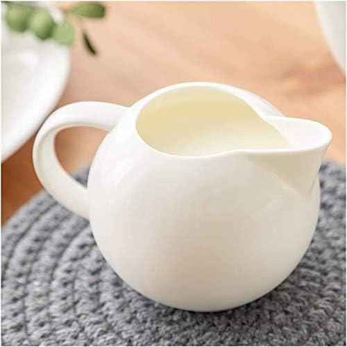 Porcelain Creamer And Sugar Bowl Set, White Ceramic Milk Frothing