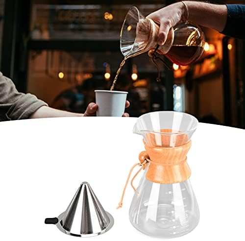 Pour Over Coffee Maker Set with Reusable Stainless Steel Filter