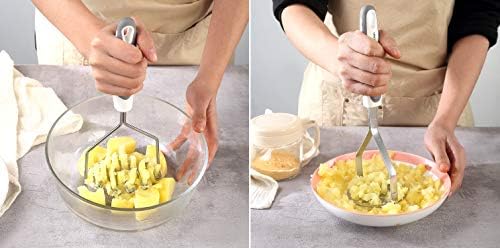 Stainless Steel Potato Masher & Peeler Set (6PCS Set - Gray)