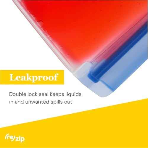 (re)zip Reusable Stand-Up Food Storage Bags, Leakproof, 5-Piece