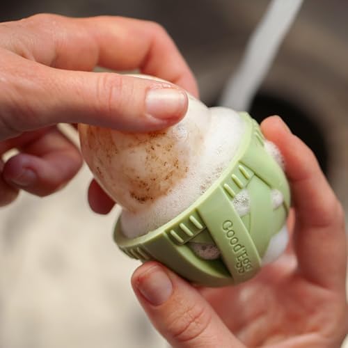 GoodEgg Silicone Egg Brush for Large to XL Eggs, Green