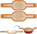 PLAPITATE Silicone Bread Sling, 2 Orange Set