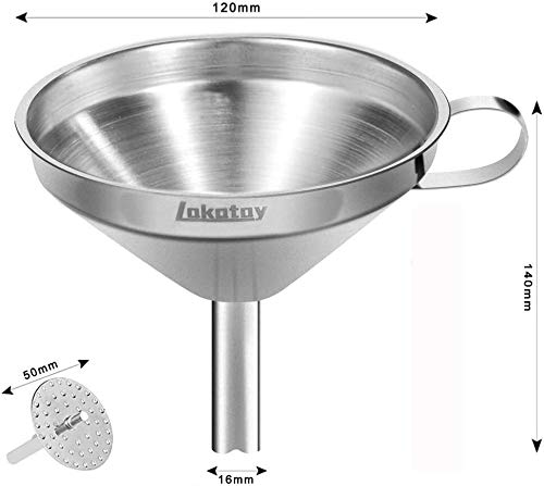 5-Inch Food Grade Stainless Steel Kitchen Funnel - Image 3