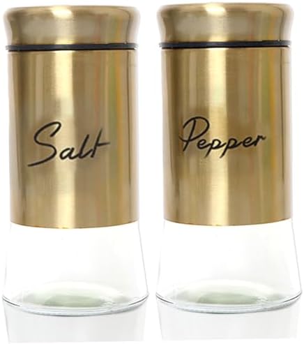 Salt And Pepper Grinder Set, Salt and Pepper Shakers Set 150ml Glass