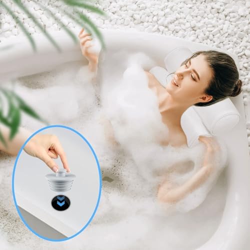 Aluvor Bathtub Stopper Drain Plug Bathroom Tub Plug Sink Stopper 2pcs