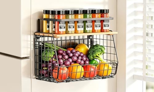 Magnetic Shelf for Fridge, Fruit Potato & Onion Storage Bin