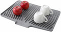 Silicone Dish Drying Mat for Kitchen Counter, Dishwasher Safe