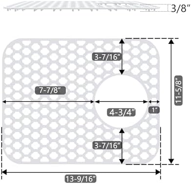 2-Pack Silicone Sink Protector Mats