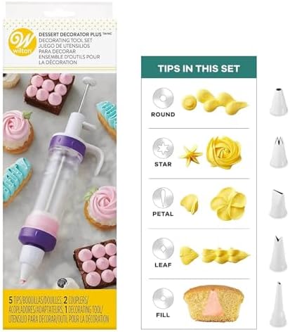 Wilton Dessert Decorator Piping Kit, Plunger-Style Tool