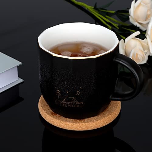 12 Pack 0.4" Ultra Thick Cork Coasters for Drinks 3.9" Diameter