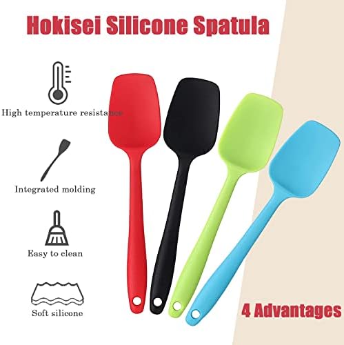 Silicone Spatula Set, Rubber Spoon Spatula for Baking, Heat Resistant