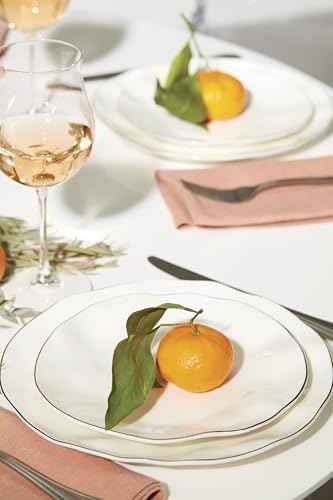 Lenox Blue Bay White Porcelain 18-Piece Dinnerware Set for 6