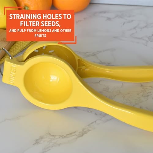 IMUSA Lime or Lemon Manual Squeezer, Yellow