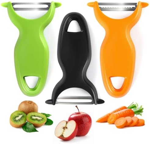 3 Packs Vegetable Peeler Set, Potato Peeler Stainless Steel for