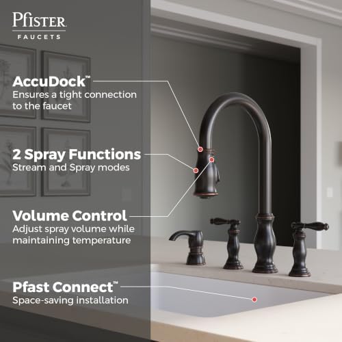 Pfister Hanover Kitchen Faucet, Tuscan Bronze, F5314HNY