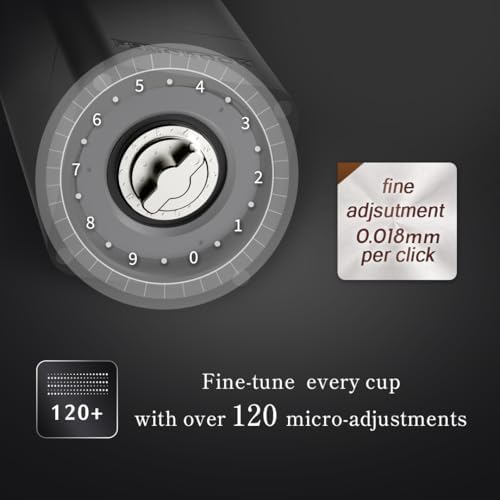 A2 Portable Electric Burr Coffee Grinder, Black