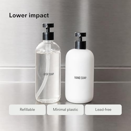 Public Goods Glass Dish Soap Dispenser, 16 Oz
