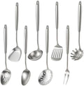 Newness 8 Pcs 18/8 304 Stainless Steel Cooking Utensils Set, Kitchen