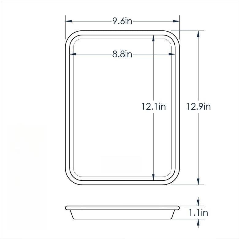 2-Piece Nonstick Aluminum Sheet Pan Set, Half & Quarter Sizes, Even
