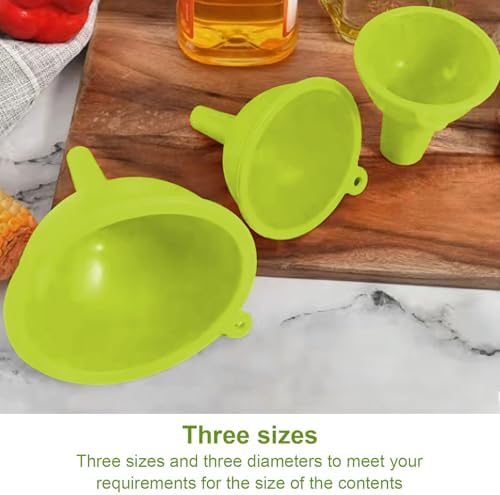 Upgrade Kitchen Funnel Set 3 Pack, Small and Large, Kitchen Gadgets