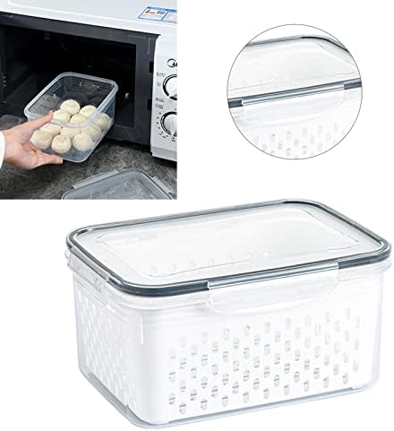 Fruit Storage Container with Colander, 3300ML