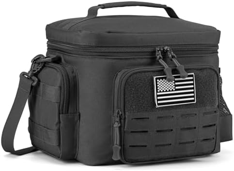 QT&QY Tactical Insulated Lunch Bag (Black)