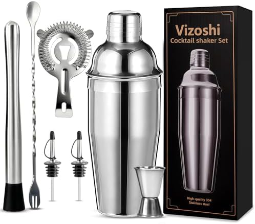 Cocktail Shaker Set, 7-Piece Bartender Kit, Mixology Kit, Bar Set