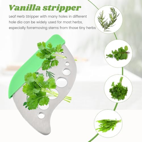 3Pcs Refrigerator Herb Keeper Containers with Herb Stripper