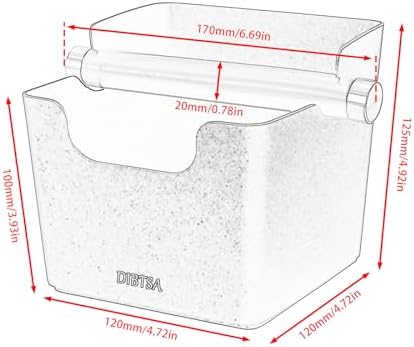 DIBTSA Knock Box Espresso, Stainless Steel Knock Box for Coffee