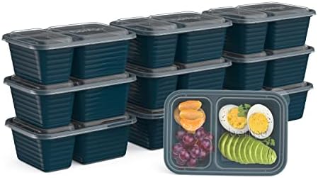Bentgo Prep 2-Compartment Snack Containers, 20 Piece, PFAS & BPA-Free