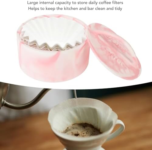 Coffee Filter Holder Reusable Coffee Filter Storage Container with Lid