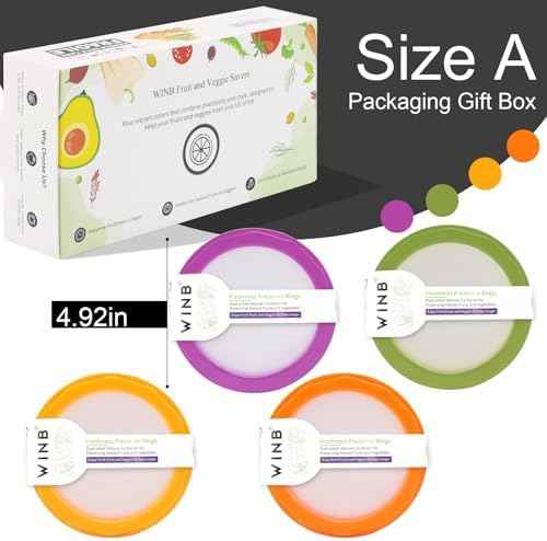 Winb Silicone Avocado & Onion Storage Holders, 4 Pcs