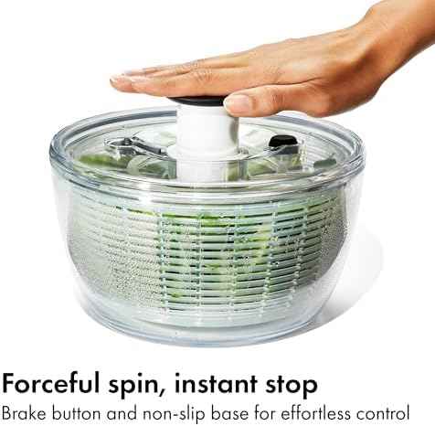 OXO Good Grips Small Salad & Herb Spinner, Vegetable Washer with