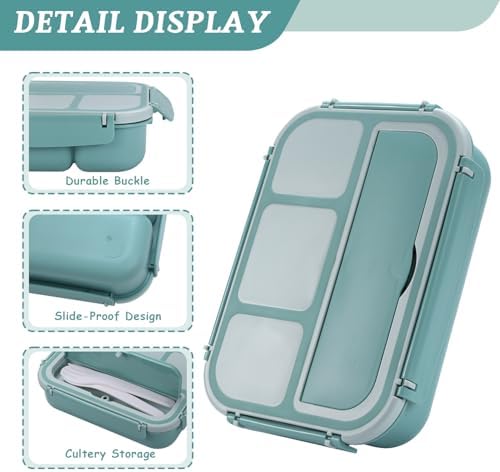 QQKO Bento Box Adult Lunch Box, Bento Box for Kids, 1200 ML Lunch