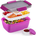 Caperci Large Salad Container Bowl for Lunch - Better Adult Bento