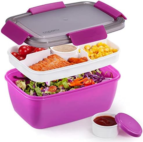 Caperci Large Salad Container Bowl for Lunch - Better Adult Bento