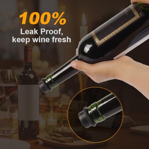 Wine Saver Pump with 6 Vacuum Wine Stoppers Wine Bottle Preserver