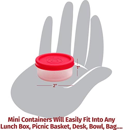 SIGNORA WARE Condiment Containers with Lids- 6 pk. 1.3 oz.Salad