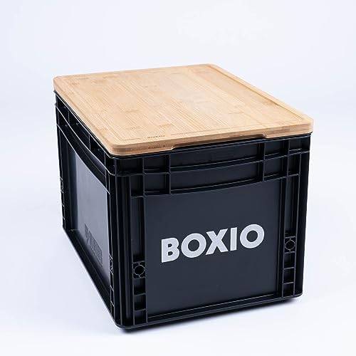 BOXIO - CuttingBoard: Premium Bamboo Wood Cutting Board for Camping &