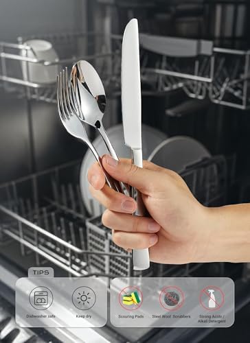 20-Piece Flatware Sets, Silverware Set for 4, Durable Stainless Steel