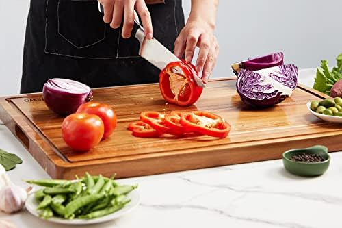 OAKSWARE Acacia Wooden Cutting Board, 30 x 22 Inch