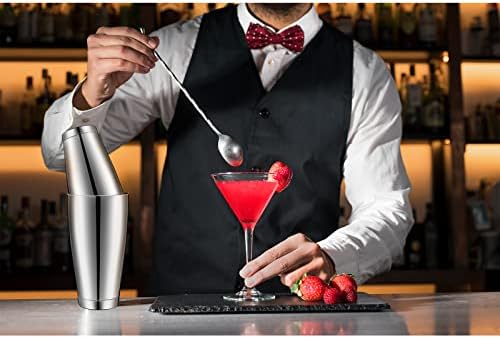 10 Pcs Cocktail Shaker Tin Set, Professional Bar Shaker Boston