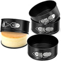 ZeroPone 4 Pack Mini Springform Pan Set for Mini Cheesecake Pizza