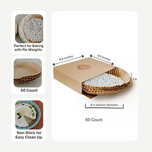 Parchment Paper for Pie Weights and Pans, Plastic Free Packaging, Pre