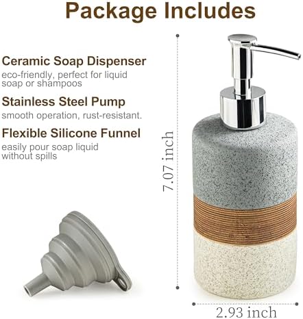 Hand Soap Dispenser Set for Bathroom and Kitchen