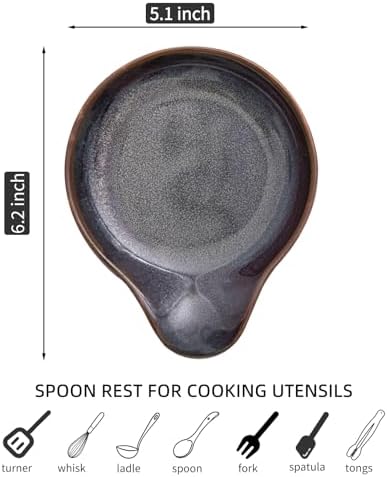 Farmhouse Ceramic Spoon Rests Holder,Coffee Spoon,Cooking