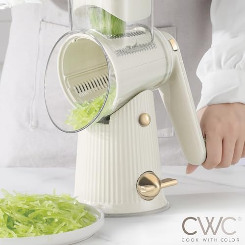COOK WITH COLOR Rotary Cheese Grater, 5 Blades